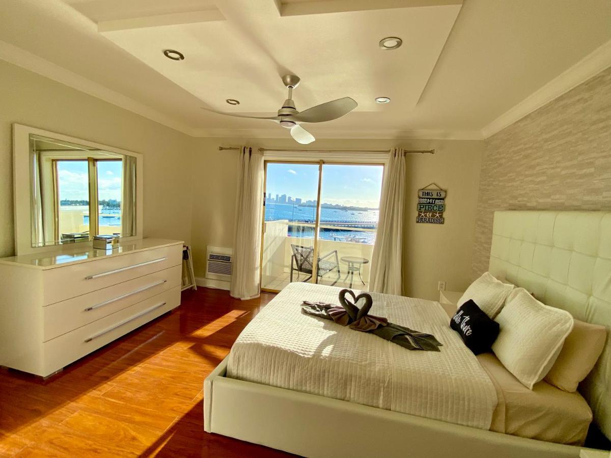 Deluxe Waterfront One Bedroom Apartment With Miami Skyline View, Free Parking 5 Mins Drive To Miami Beach Extérieur photo