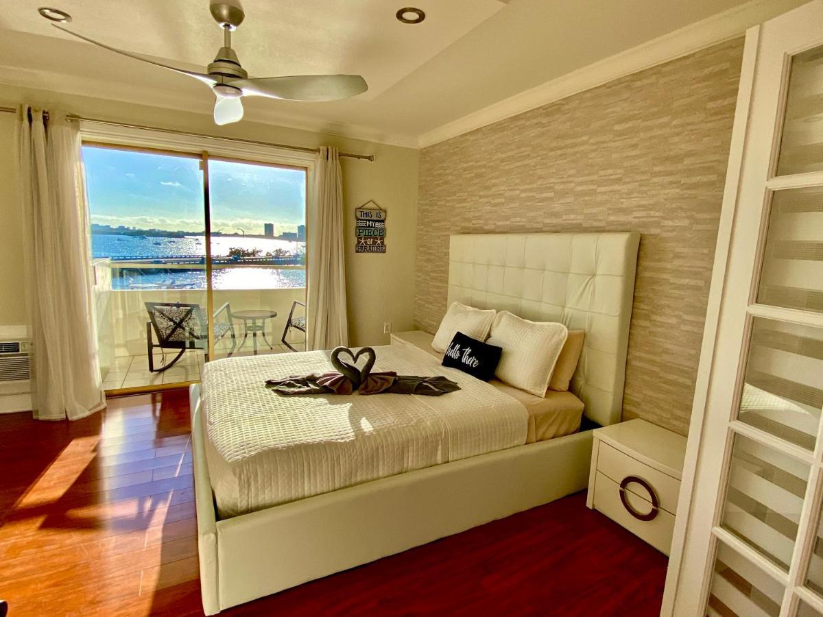 Deluxe Waterfront One Bedroom Apartment With Miami Skyline View, Free Parking 5 Mins Drive To Miami Beach Extérieur photo